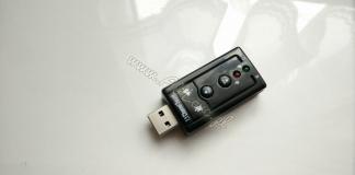 Karta dźwiękowa muzyczna 7.1 na USB