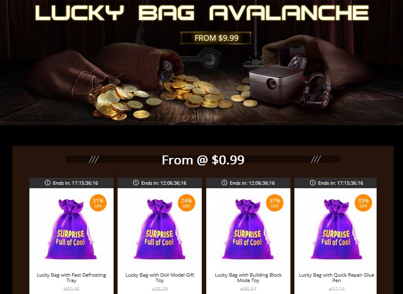 black friday gearbest presale o co chodzi kupony lucky bag logo