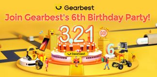 6-te urodziny gearbest promocje kupony zabawy gry